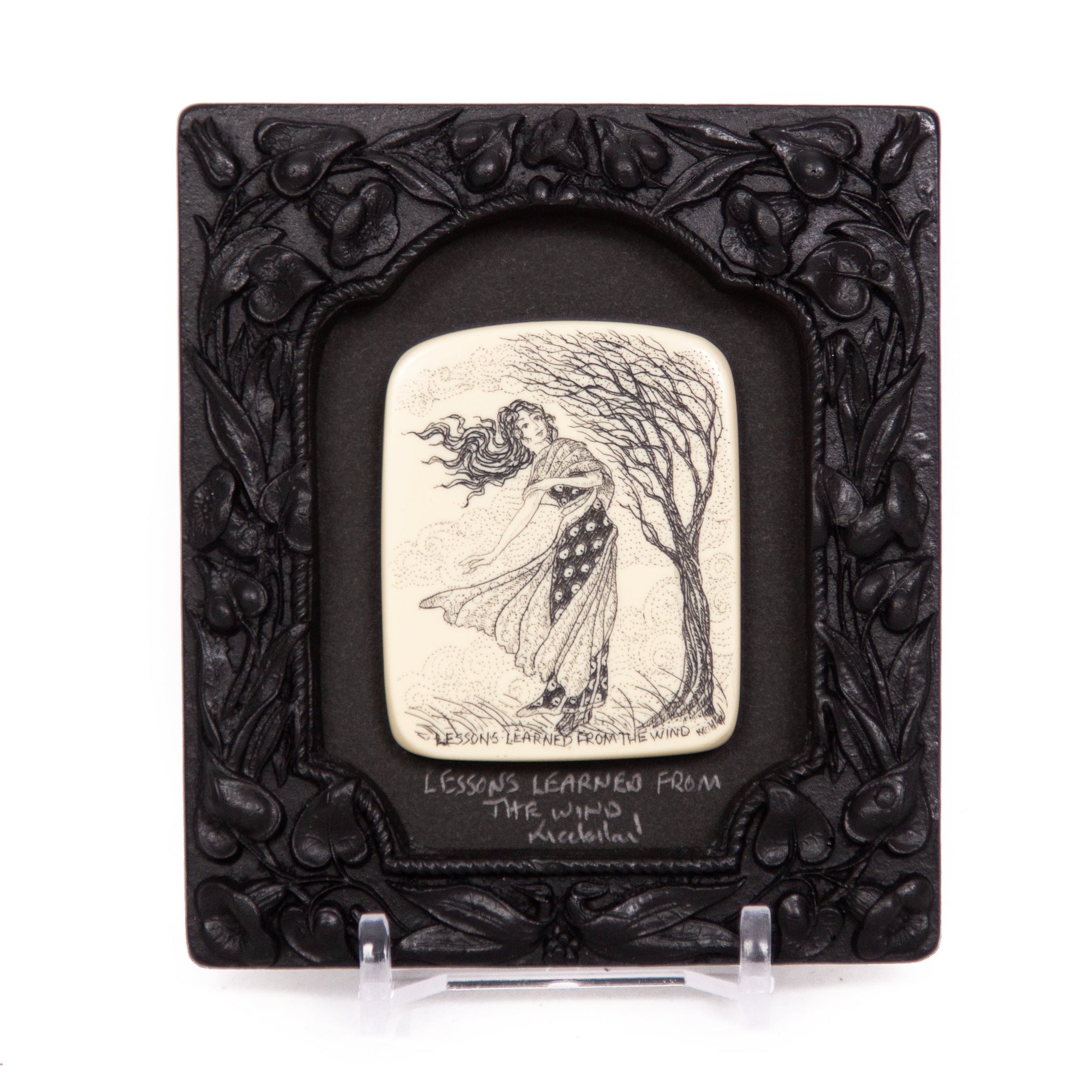 "Lessons Learned from the Wind" Small Chip Carved Frame