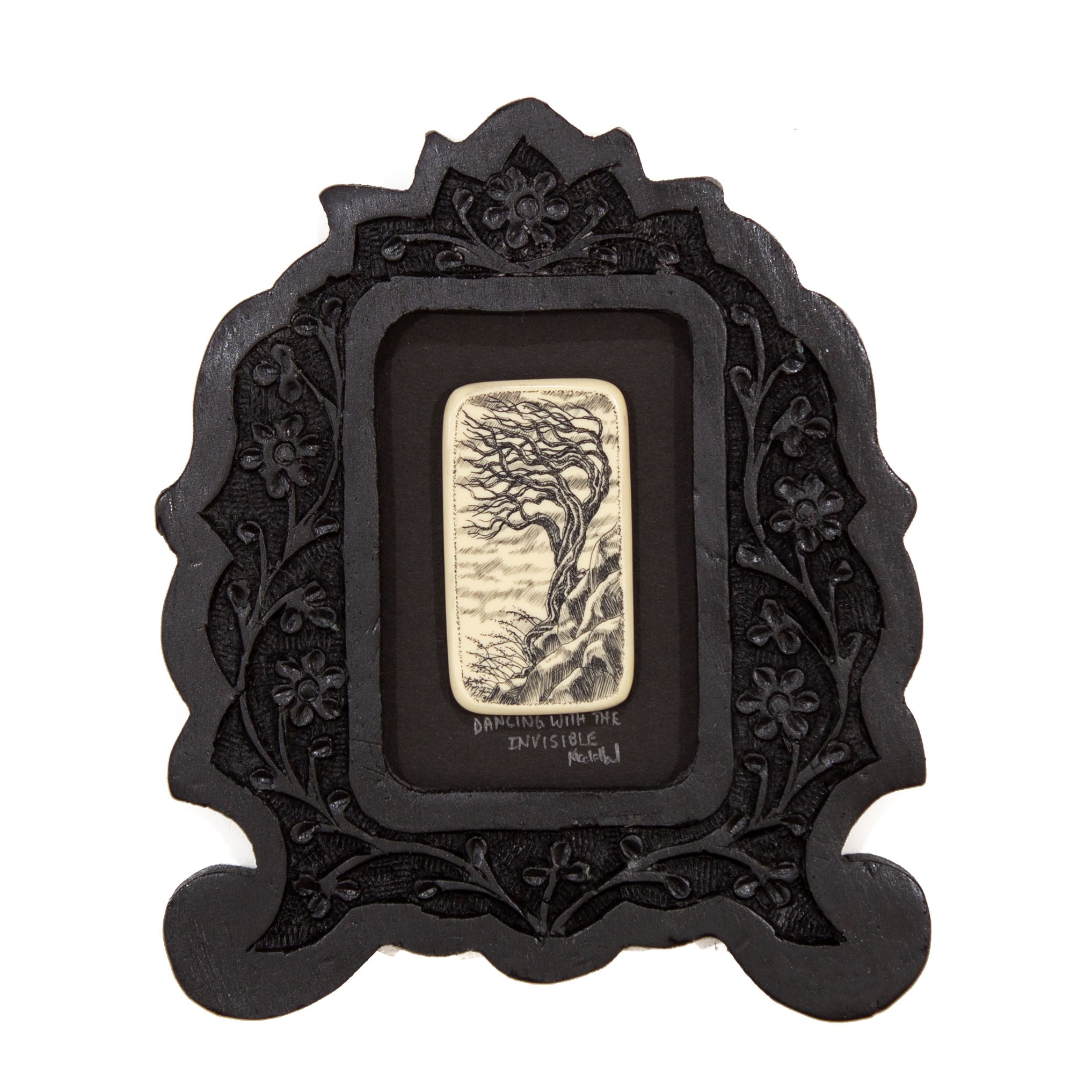 "Dancing with the Invisible" Small Chip Carved Frame