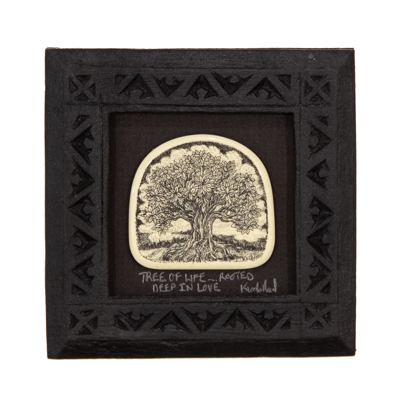 "Tree of Life… Rooted in Love" Small Chip Carved Frame