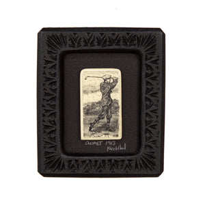 "Ouimet 1913" Small Chip Carved Frame