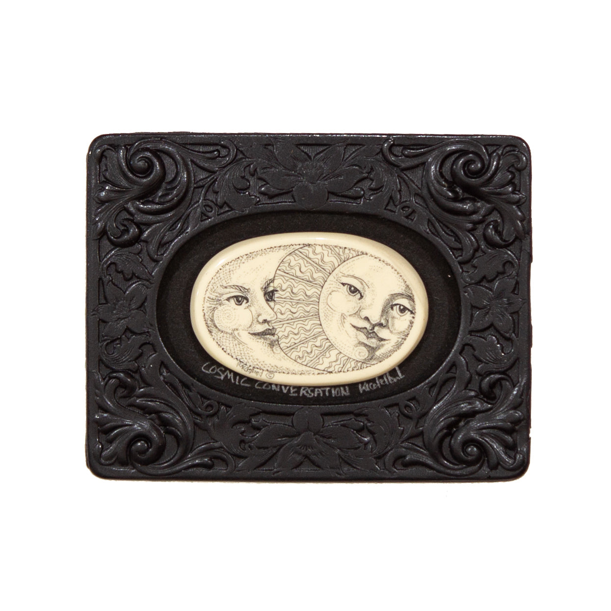 "Cosmic Conversation" Mini Chip Carved Frame
