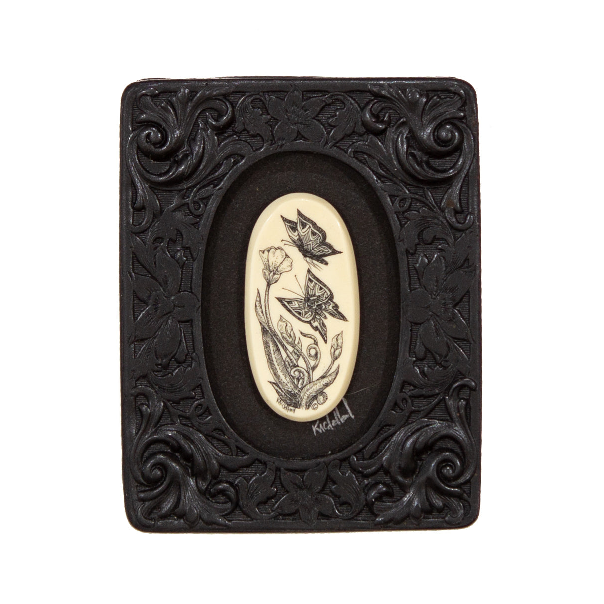 "Playing" Mini Chip Carved Frame
