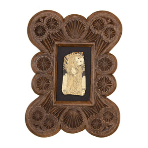 "Caught the Moon in My Branches… He didn't Seem to Mind" Large Chip Carved Frame
