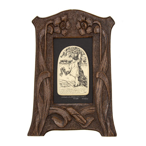 "Someday My Prince Will Come!" Large Chip Carved Frame