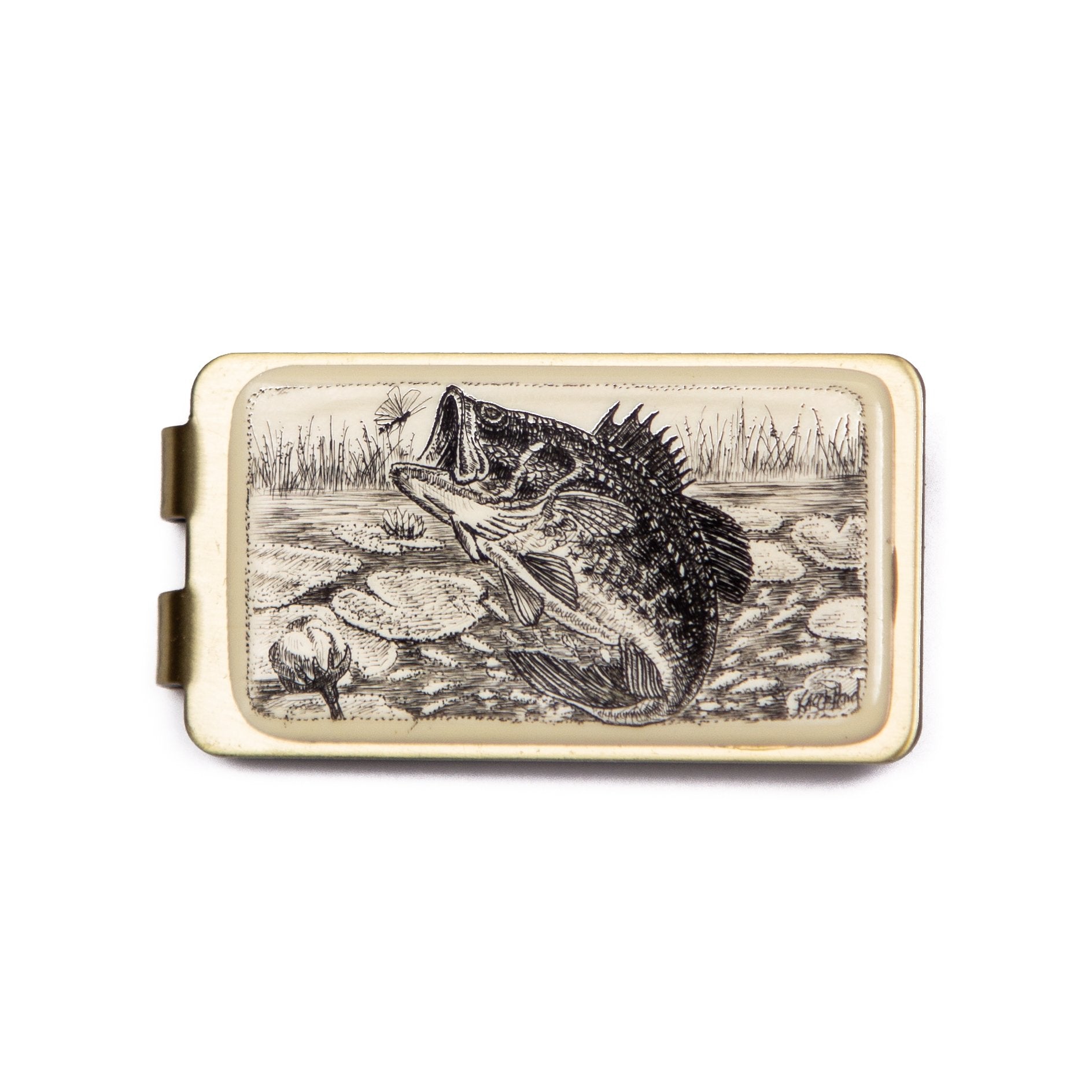 Large Mouth Bass Money Clip