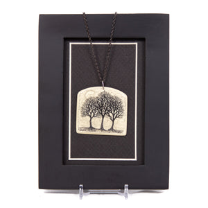 "Three Sisters Always Together Through the Seasons of Life" Necklace with Chain