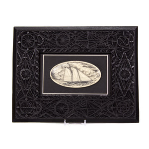 "America: The Low Black Rider" Large Chip Carved Frame