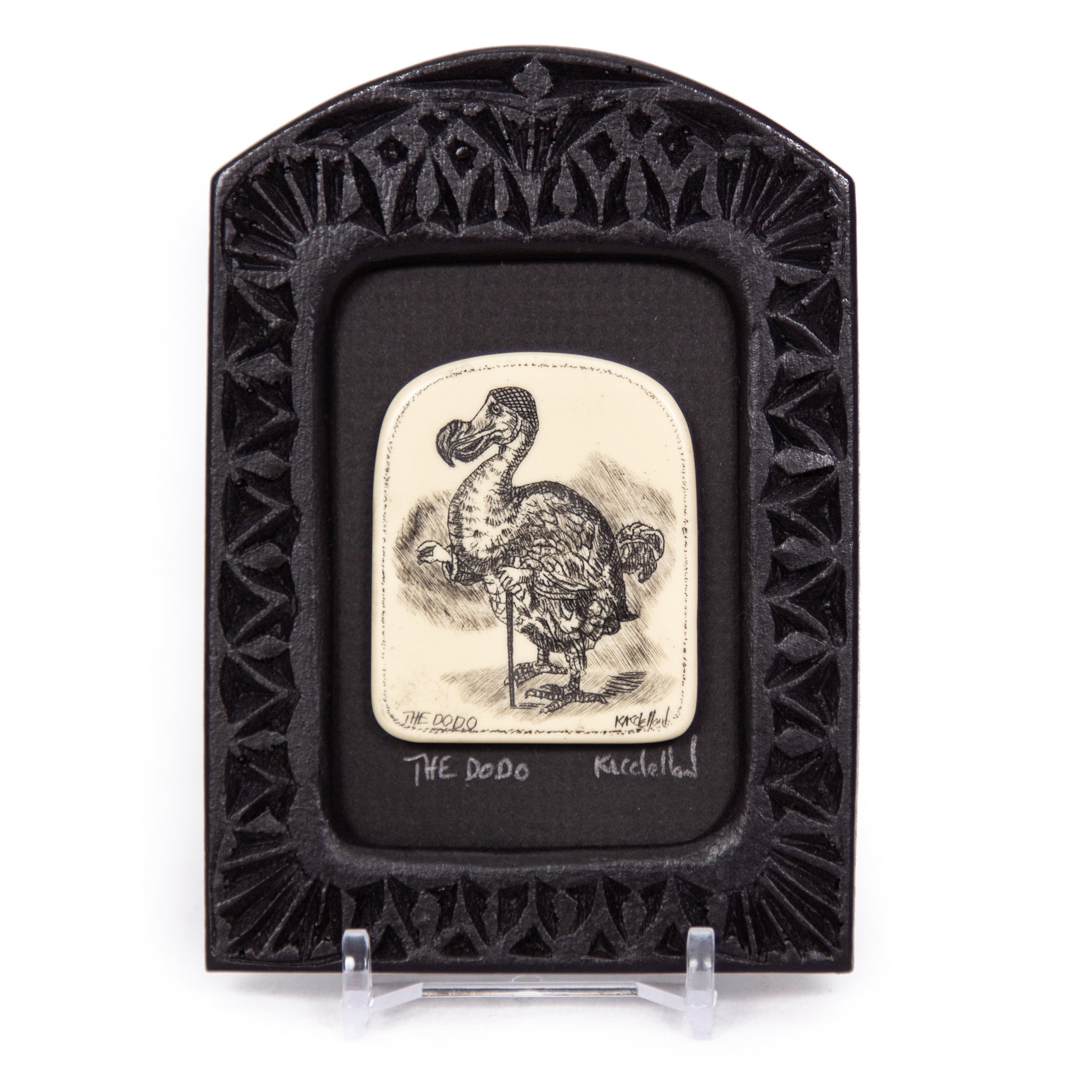 "The Dodo" Small Chip Carved Frame
