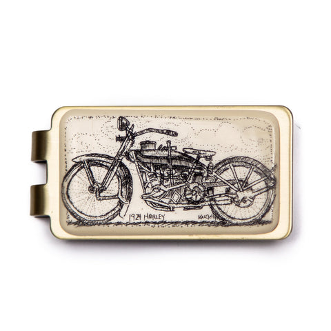 "1924 Harley" Money Clip