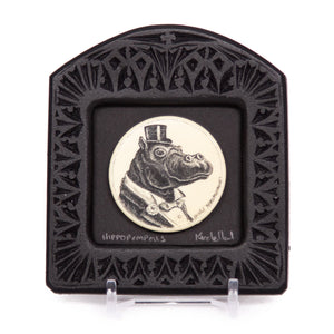 "Hippopompous" Small Chip Carved Frame