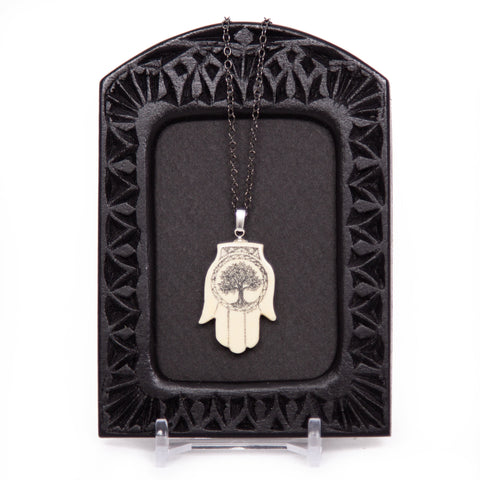 "Hamsa Tree of Life" Necklace with Chain