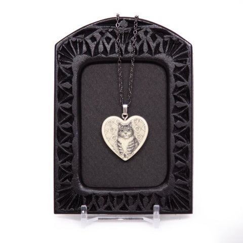 "Cat of my Heart" Necklace with Chain