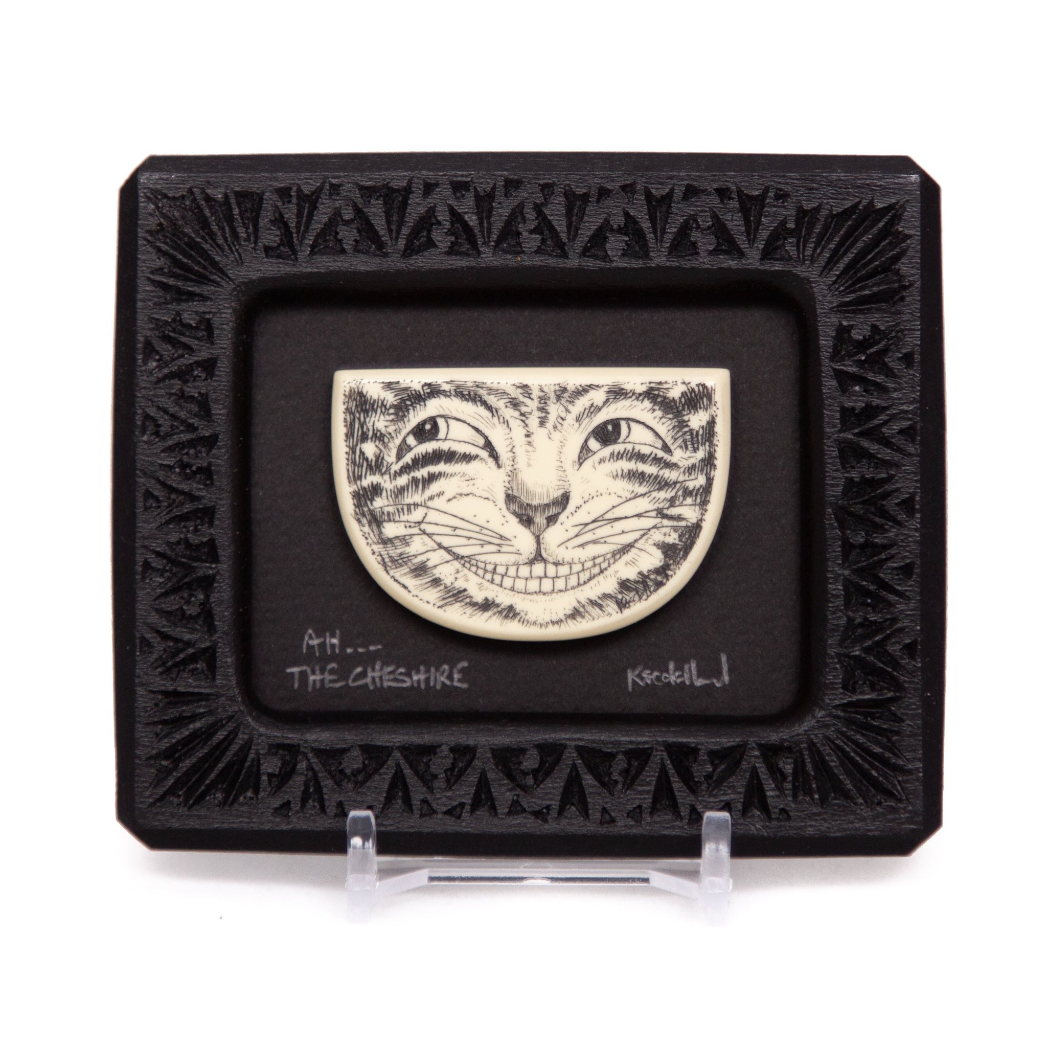 "Ah... The Cheshire" Small Chip Carved Frame